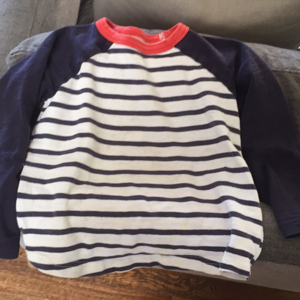 Blue and white stripped shirt